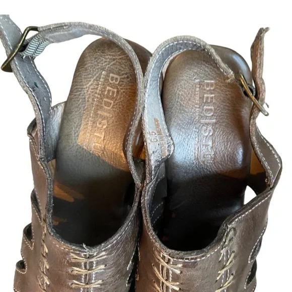 Bed Stü FONTELLA platform leather sandals, NWOB, size 6.5. - Picture 5 of 6